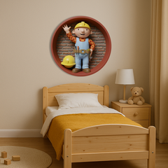 Wooden UV printed poster - Bob The Builder