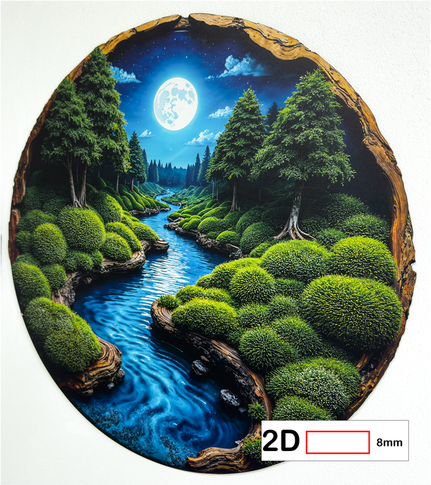 Moss HDF poster - Moos Natur - Mondzeit