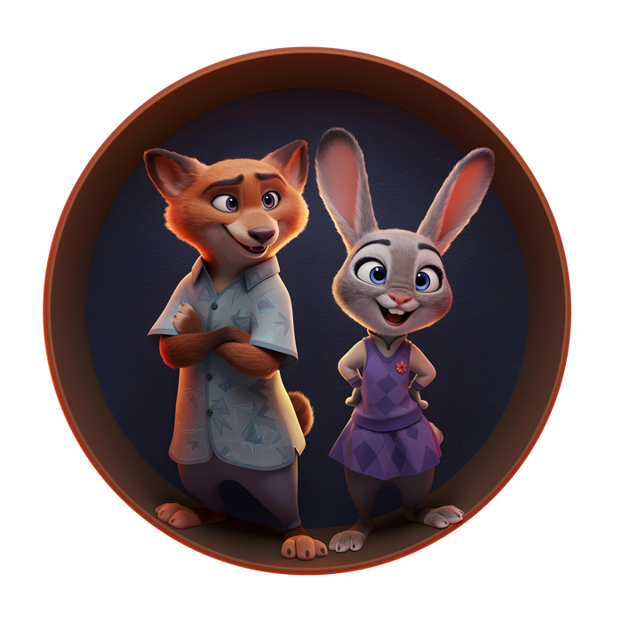 Wooden UV printed poster - Zootropolis