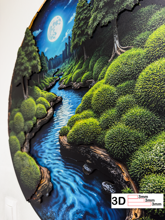 Moss HDF poster - Moos Natur - Mondzeit