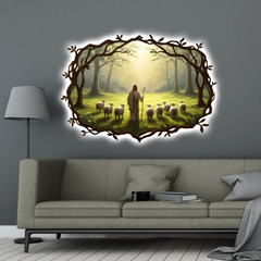 Shining poster - Jesus shepherdeth His sheep