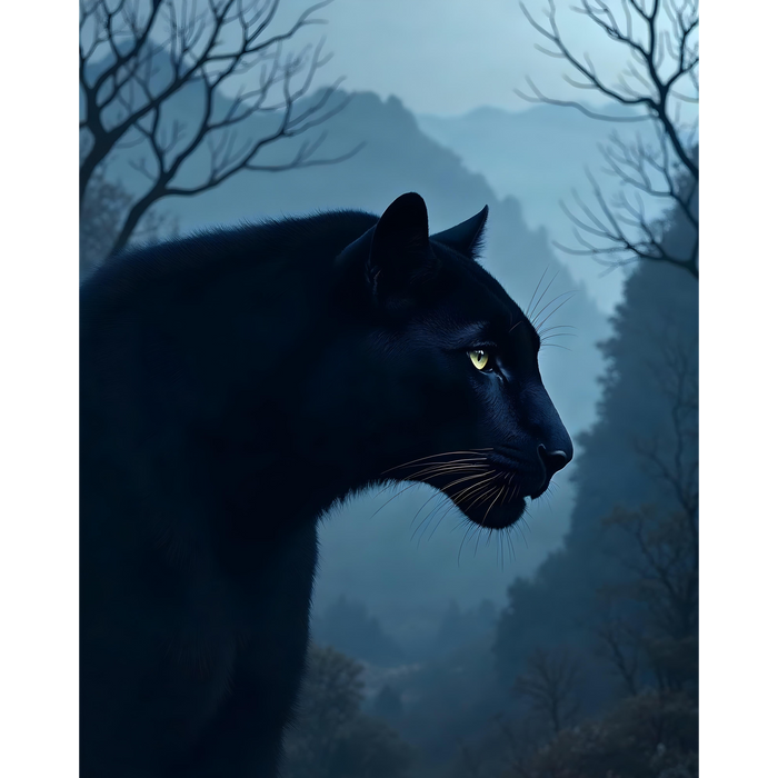 Žiariaci obraz - Black Panther