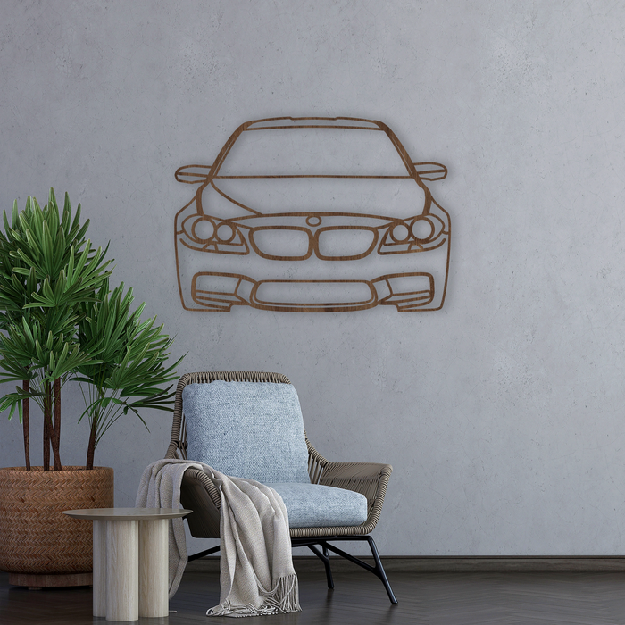 Dřevěná nástěnná dekorace - design auta