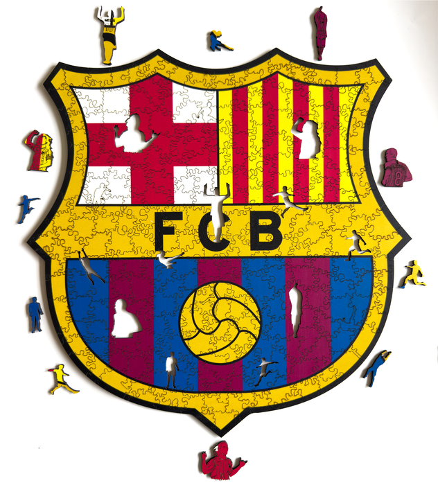 FC Barcelona Klasik Wooden Jigsaw Puzzle