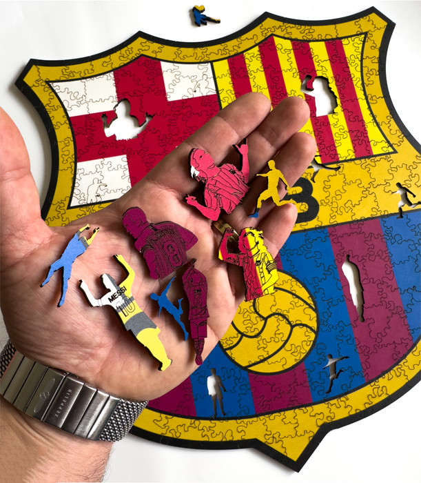 FC Barcelona Klasik Wooden Jigsaw Puzzle