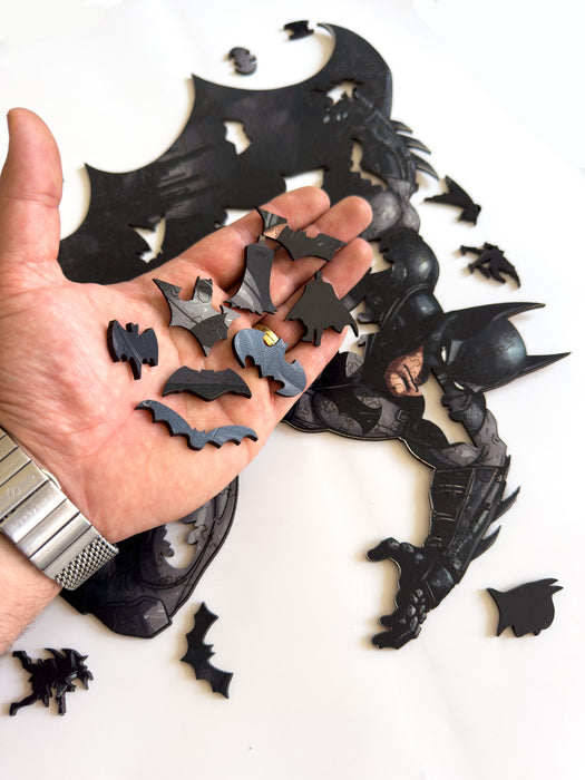 Batman v meste Gotham - drevené puzzle