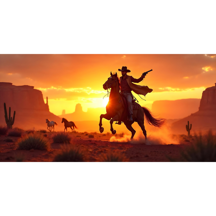 világító kép - Cowboy