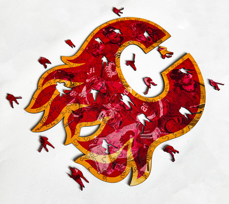 Calgary Flames - giocatori - Puzzle di legno