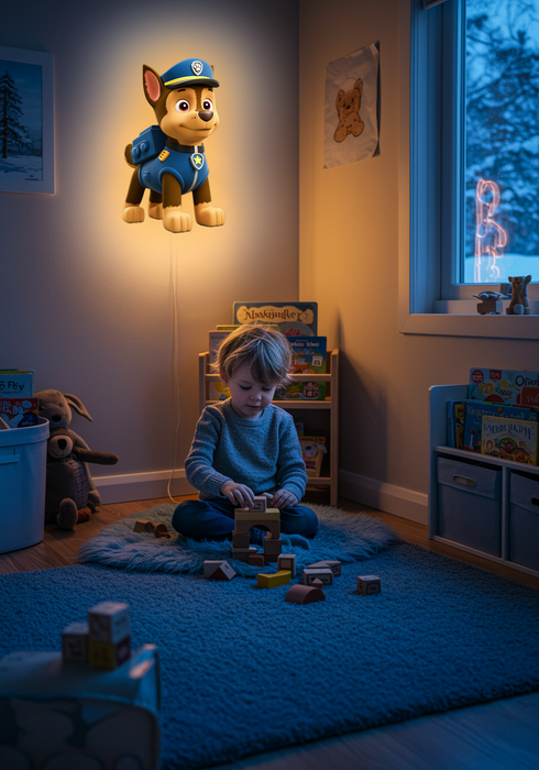 Svietiaci obraz - Chase - Paw Patrol - Nočná lampa