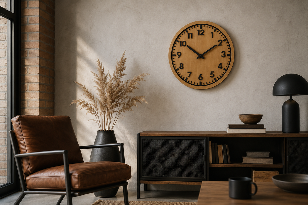 3D Dubové drevené hodiny Siena 30cm-50cm-84cm
