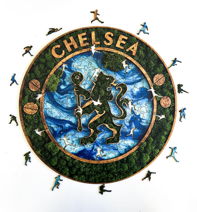 Chelsea - muschio - Puzzle di legno