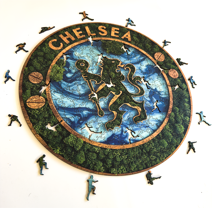 Chelsea - muschio - Puzzle di legno
