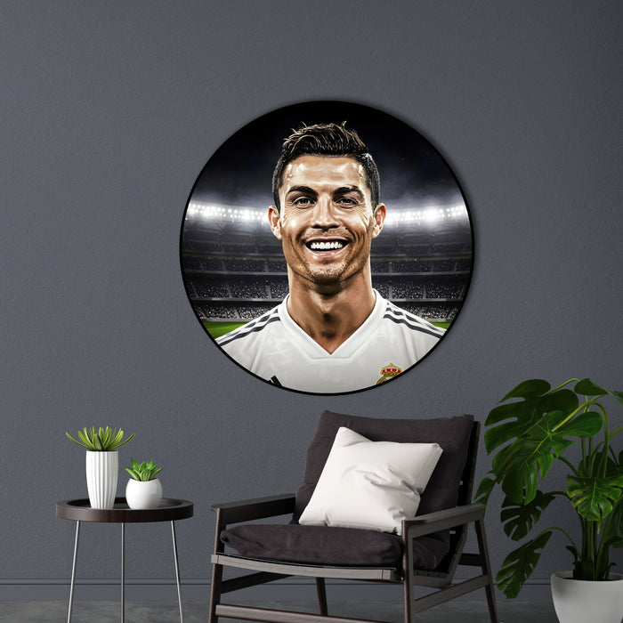 Dřevěný obraz - Cristiano Ronaldo  - portrét 