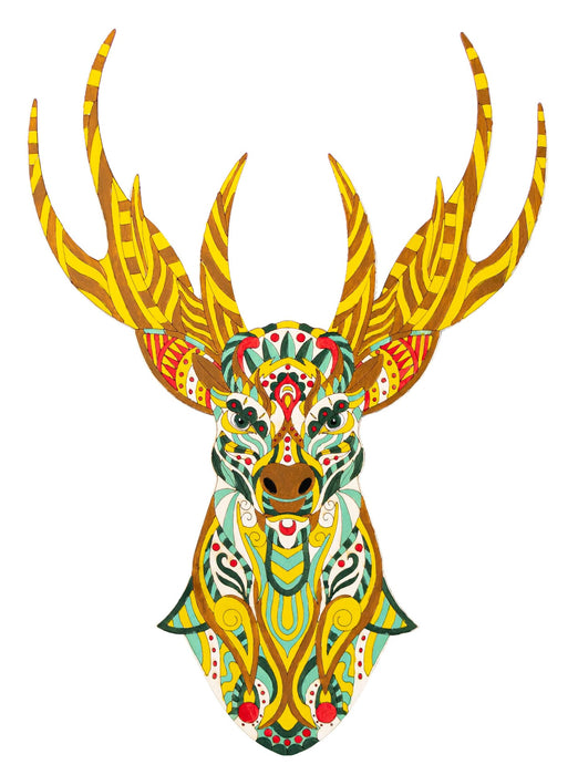 Wooden Painting Kit – Mandala Golden Deer
