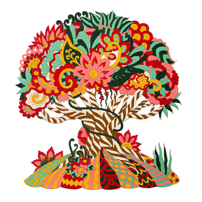 Wooden Painting Kit – Mandala Forest Fairy Tree