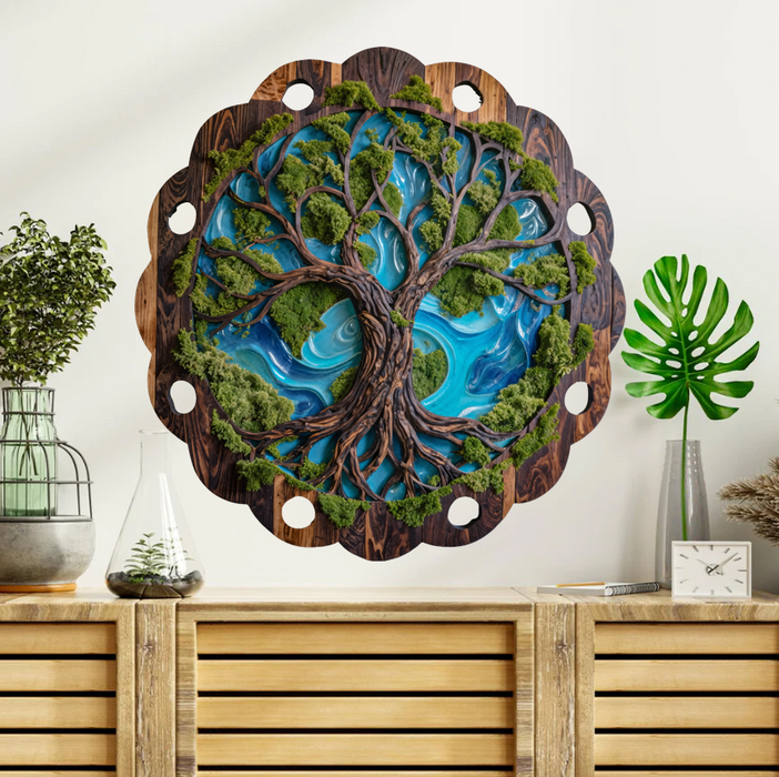 Moss HDF poster - Baum des Lebens - Castle Oak