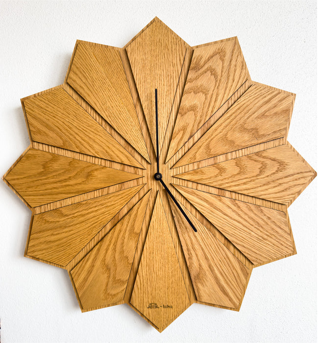 3D Dubové drevené hodiny T-Tatra Úsvit -D- 30cm-50cm-84cm