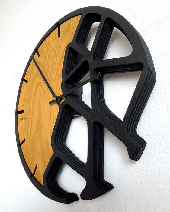 3D Dubové drevené hodiny T-Tatra Terra 30cm-50cm-84cm