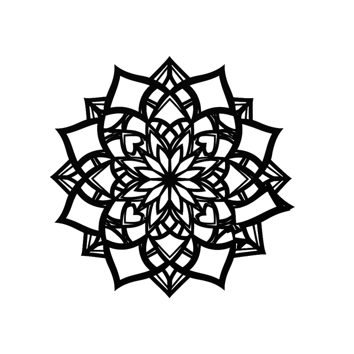 Wooden Wall Decor - Mandala Inside Universe