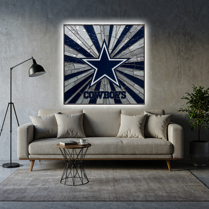 Shining poster Dallas Cowboys - Glass stylized
