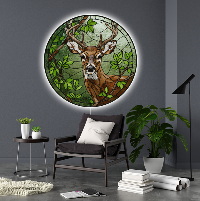 Shining Glass poster Deer