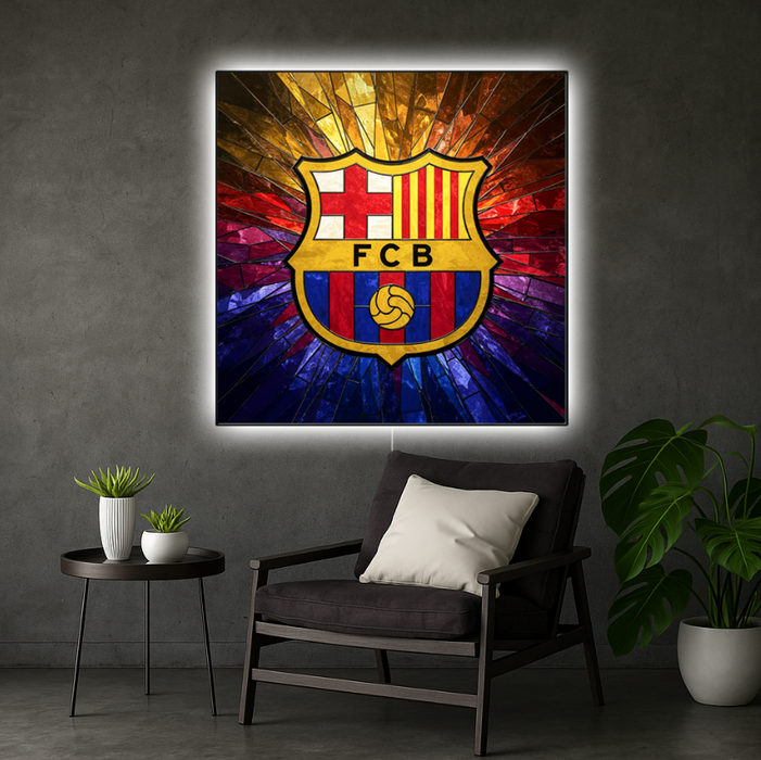 Shining poster FC Barcelona - Glass - Crystal Look