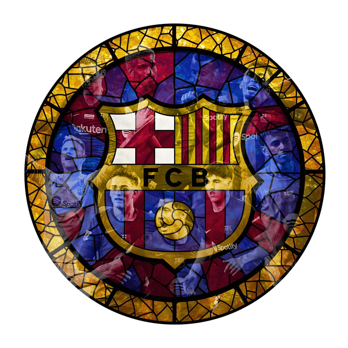 Shining poster FC Barcelona - Glass