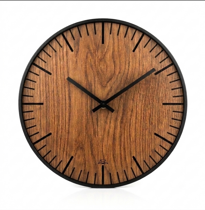 Comes – Handgefertigte 3D Eichenholz Wanduhr | 30cm | 50cm | 84cm