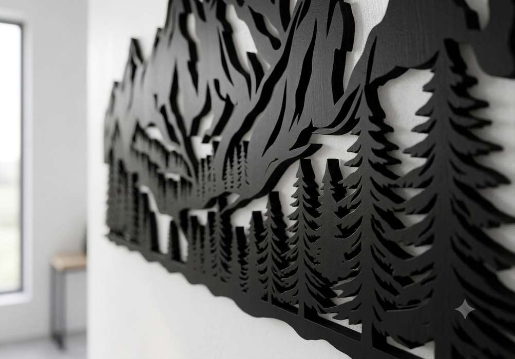 Real Nature oak wood wall decor - Monte Corso 2D