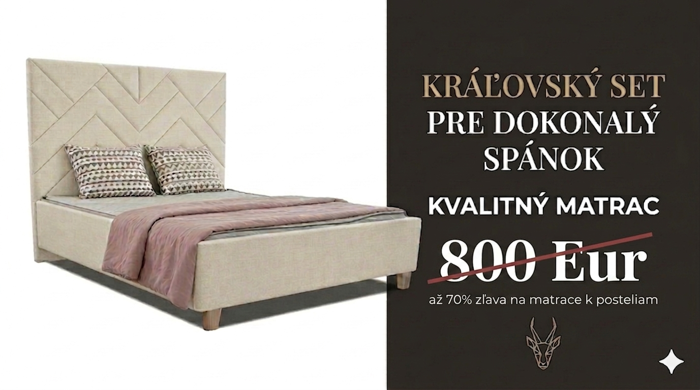 🎁 Letná akcia: Matrace Dormisan k posteliam v zľave až 70%