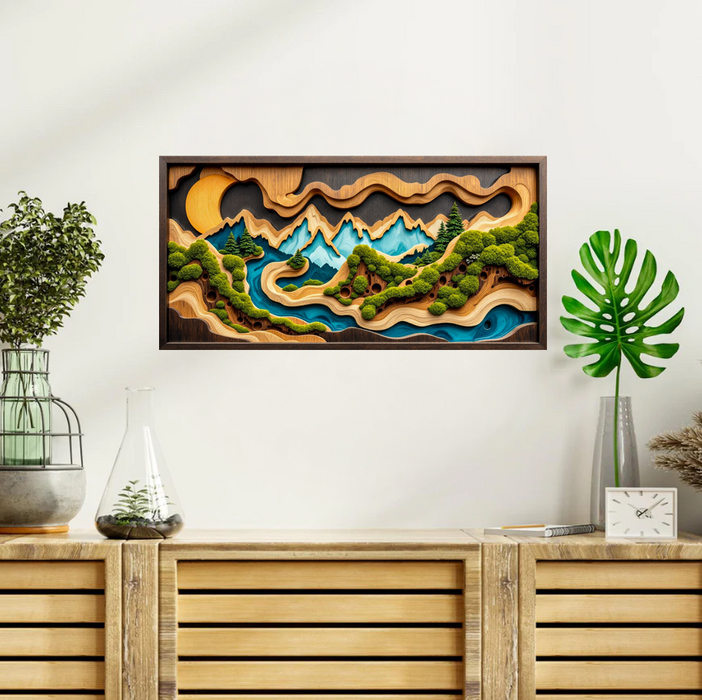 Moss HDF poster - Gebirgsland