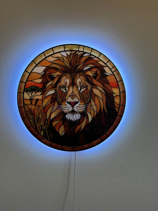 Shining poster - Lion - glass
