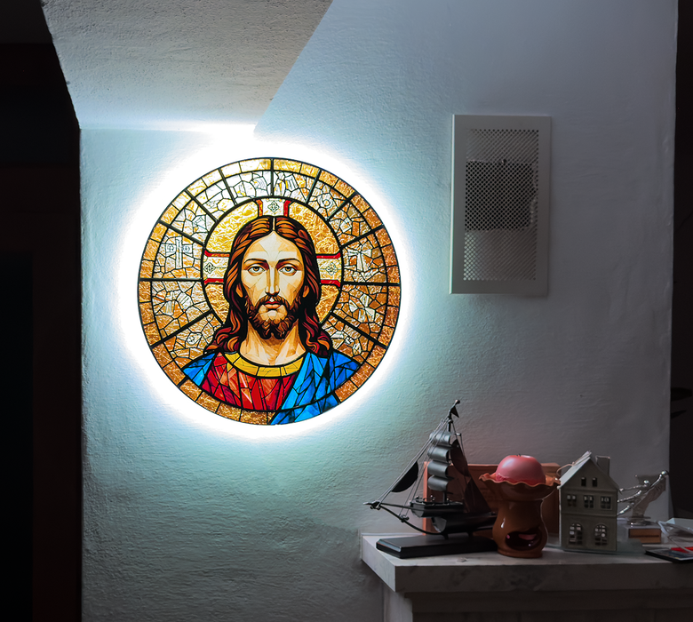 Shining Glass Jesus