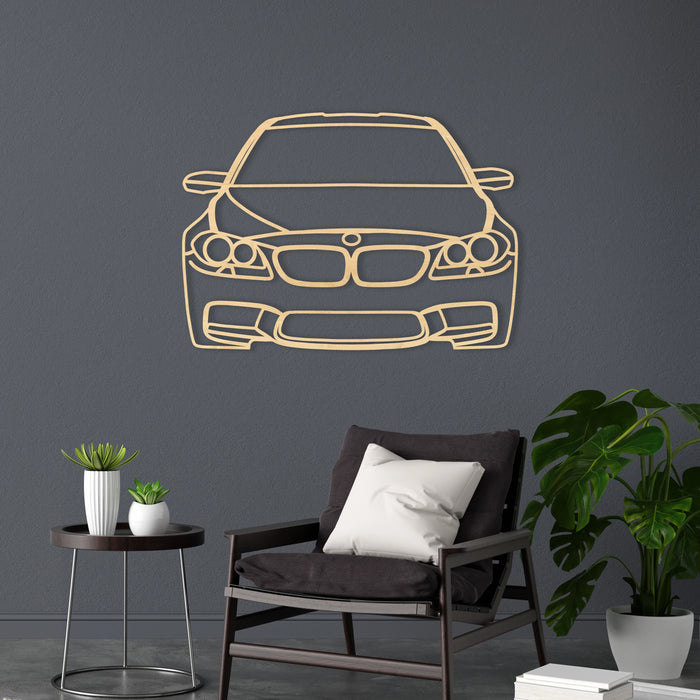 Dřevěná nástěnná dekorace - design auta