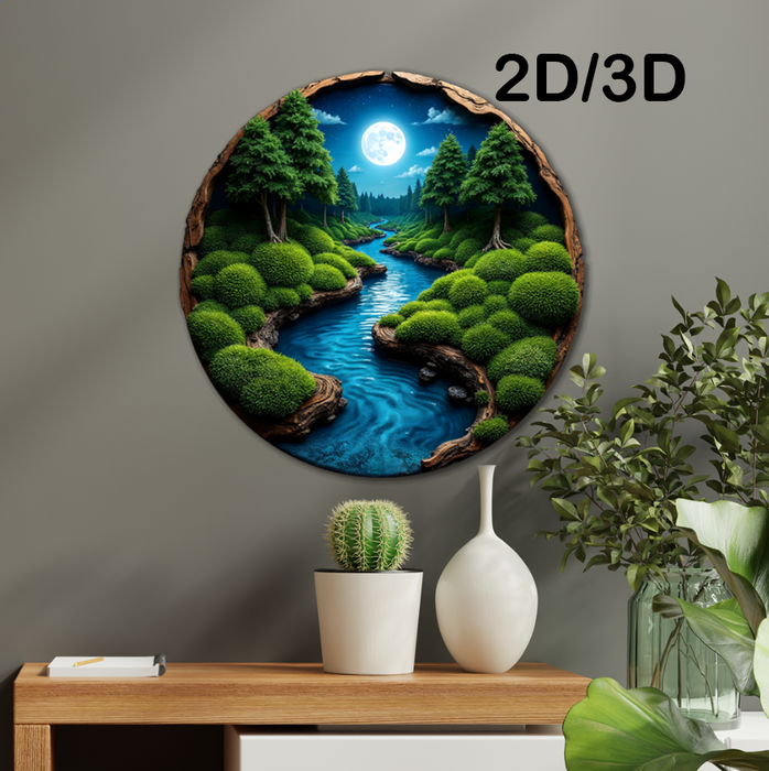 Moss HDF poster - Moos Natur - Mondzeit
