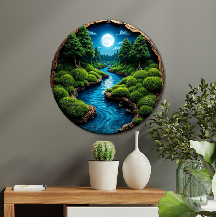Moss HDF poster - Moss nature - Moon time
