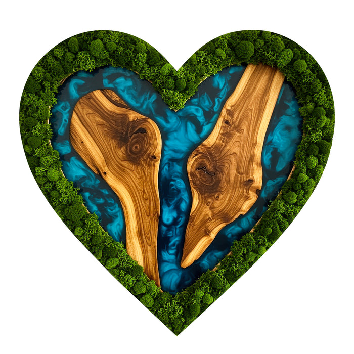 Moss HDF poster - Blue Heart