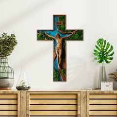 Moss HDF poster - Jesus on the cross
