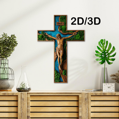 Moss HDF poster - Jesus am Kreuz