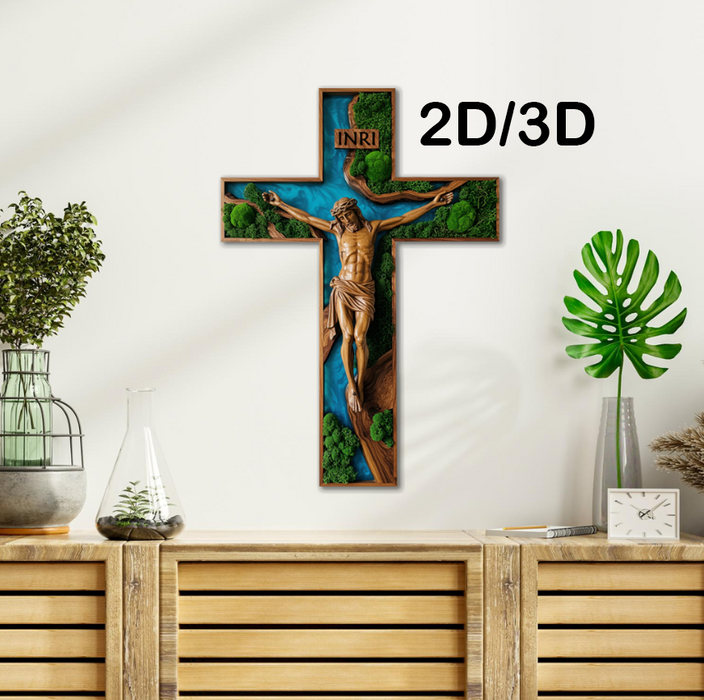 Moss HDF poster - Jesus am Kreuz