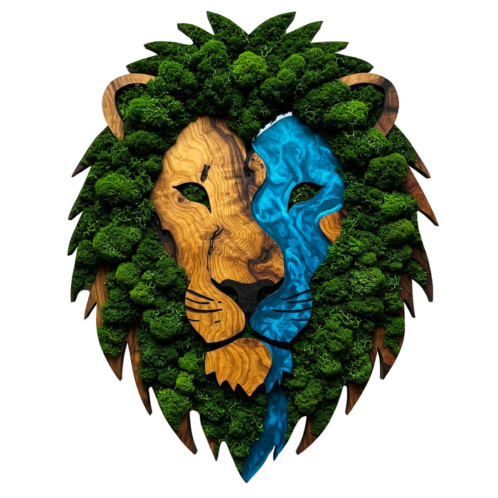 Shining Moss poster Lion face