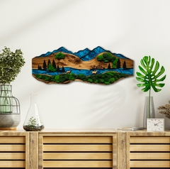 Moss HDF poster - Blue Nature