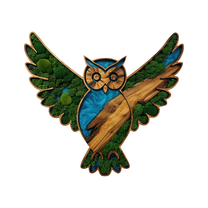 Moss HDF poster - Owl Wings