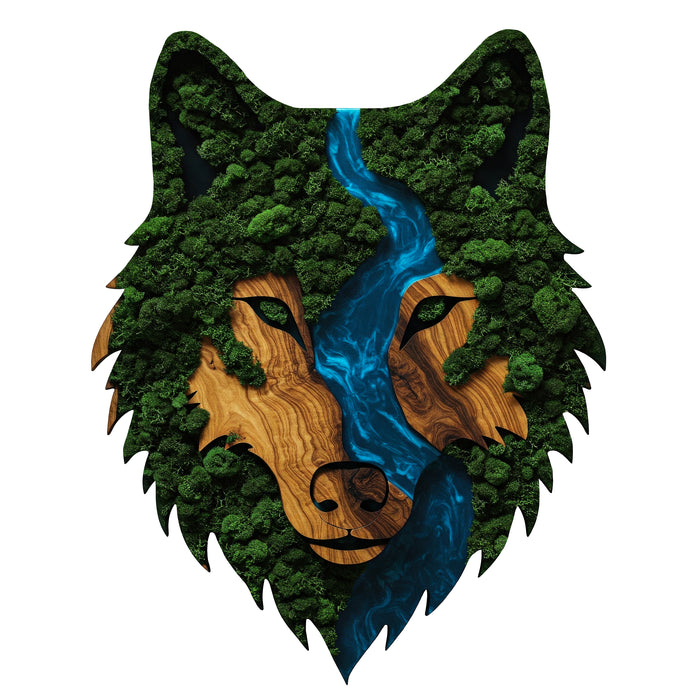 Moss HDF poster - Wolf Face