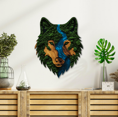 Moss HDF poster - Wolf Face