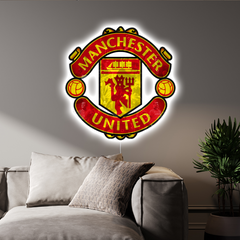 LED Wandbild Manchester United - Legenden