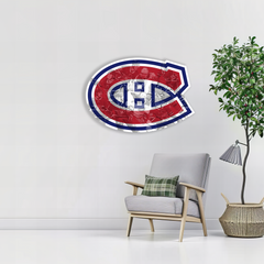 Farebný HDF obraz logo Montreal Canadiens