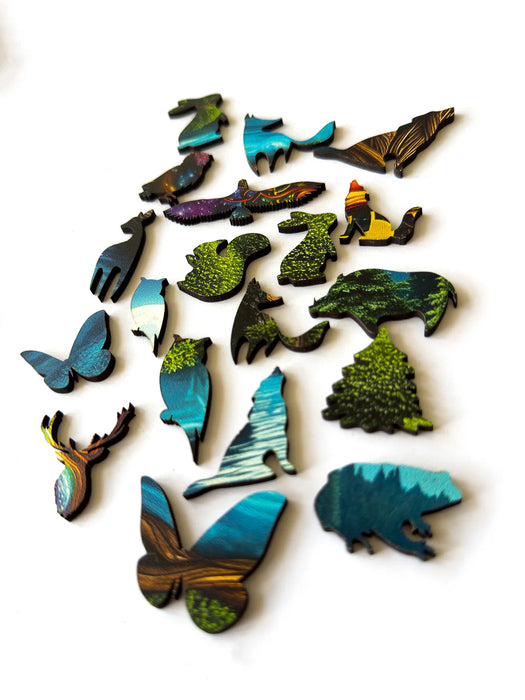 Tree of life - moss - Wooden Jigsaw Puzzle
