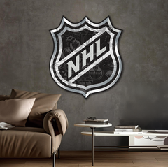 Wooden poster - NHL - logo