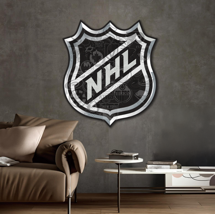 Wooden poster - NHL - logo